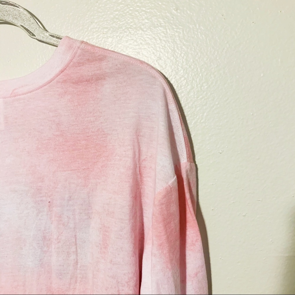 DREAMER Floral Tie Dye Long Sleeve Graphic Tee XL - Picture 7 of 12